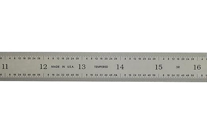 PEC Tools 24-inch Machinist's Caliper, 1/50" Thick X 3/4" Wide, High Carbon Steel, Measurement Accuracy 1/32“, 1/64”, 1/10“ and 1/50”(3R), Suitable for Mechanics and Metalworkers, Made in USA