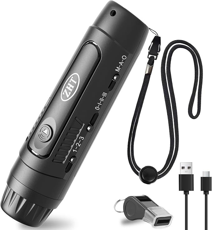 ZHT Electronic Whistle for Coaches, Referees, Teachers - 3 Tones & 3 High Volume, Handheld Whistles with Lanyard - Sports Whistle for Volleyball Soccer, Outdoor Camping, Emergency Safety
