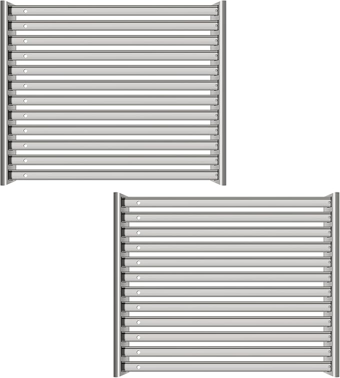 FM4107 Stainless Steel Grill Grates for TEC G-Sport Gas Grill,2 Pack Cooking Grid for TEC Grill Parts ﻿