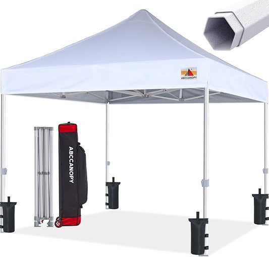 ABCCANOPY Commercial Pop Up Canopy Tent 8x8 Premium-Series, White