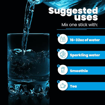 No Sugar Electrolytes Powder Packets | Keto & Fasting Salts Drink Mix | Supplements: The Key Hydration Nutrients Missing from Purified Water | Clean, Unflavored, Calorie Free | 30 Sticks