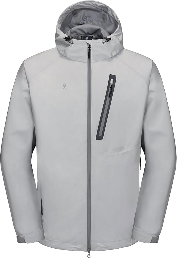 Little Donkey Andy Men's Waterproof Rain Jacket Outdoor Lightweight Rain Shell Coat for Hiking,Golf,Travel