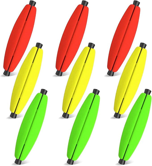 YOTO Peg Floats Slotted丨Fishing Floats for Catfish丨Fishing Cigar Foam Bobber for Santee Rig丨1.5in，2in，2.5in，3in