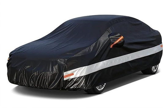 Sedan Car Cover Custom Fit Oldsmobile Alero 1998-2005, 100% Waterproof Breathable Outdoor Car Covers, Sun Rain Dust Snow Protection.
