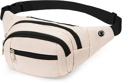 DAITET Crossbody Fanny Pack for Men&Women,Large Waist Bag & Hip Bum Bag with Adjustable Strap for Outdoors Workout Traveling Casual Running Hiking Cycling