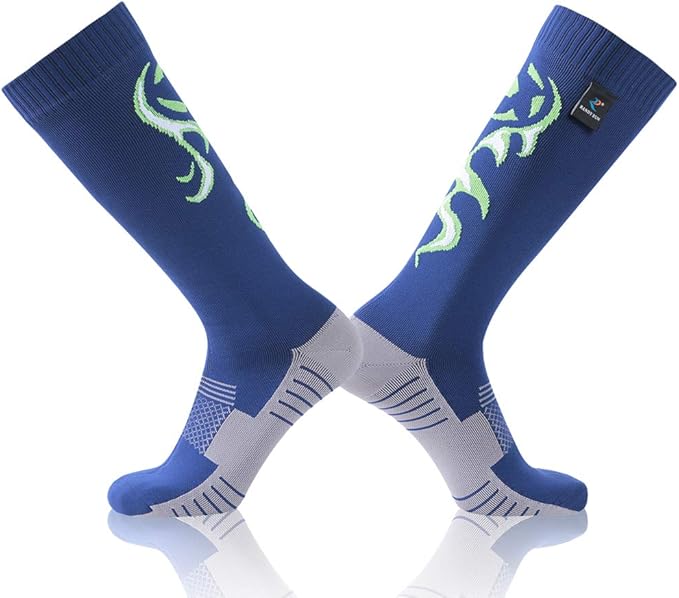 RANDY SUN Waterproof Skiing Socks, [SGS Certified] Unisex Knee High Breathable Hiking Trekking Sock 1 Pair