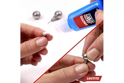 Loctite Super Glue Professional Liquid, Clear, 0.7 fl oz Bottle, 2 Pack - Superglue for Plastic, Wood, Metal, Crafts & Repair, Cyanoacrylate Adhesive Instant Glue, Quick Dry