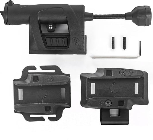 Tactical Helmet Light, IR Red Green White 4 in 1 LED Outdoor Survival Signal Lamp, with 2 Replaceable Helmets Accessories for Hunting Training