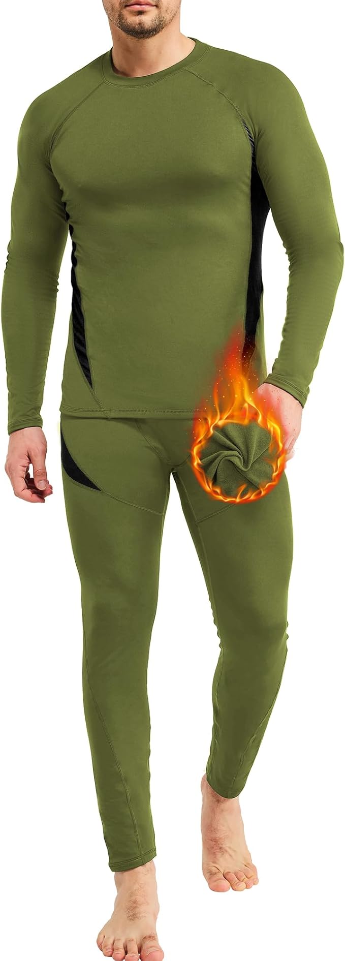 CL convallaria Thermal Underwear Long Johns Set Mens Winter Gift Hunting Gear Sport Base Layer Bottom Top