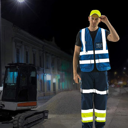 A-SAFETY High Visibility Reflective Safety Vest Customize Logo (XS-8XL)