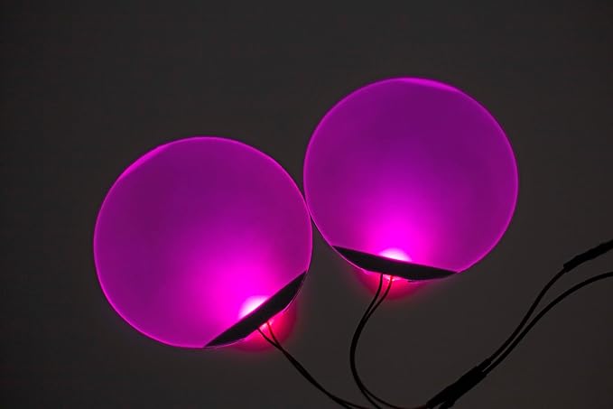 [ Round ] Pink Star-Lord Decorations led Light Flexible Helmet Lights Cosplay DIY kit RGB Superhero for Men Gifts