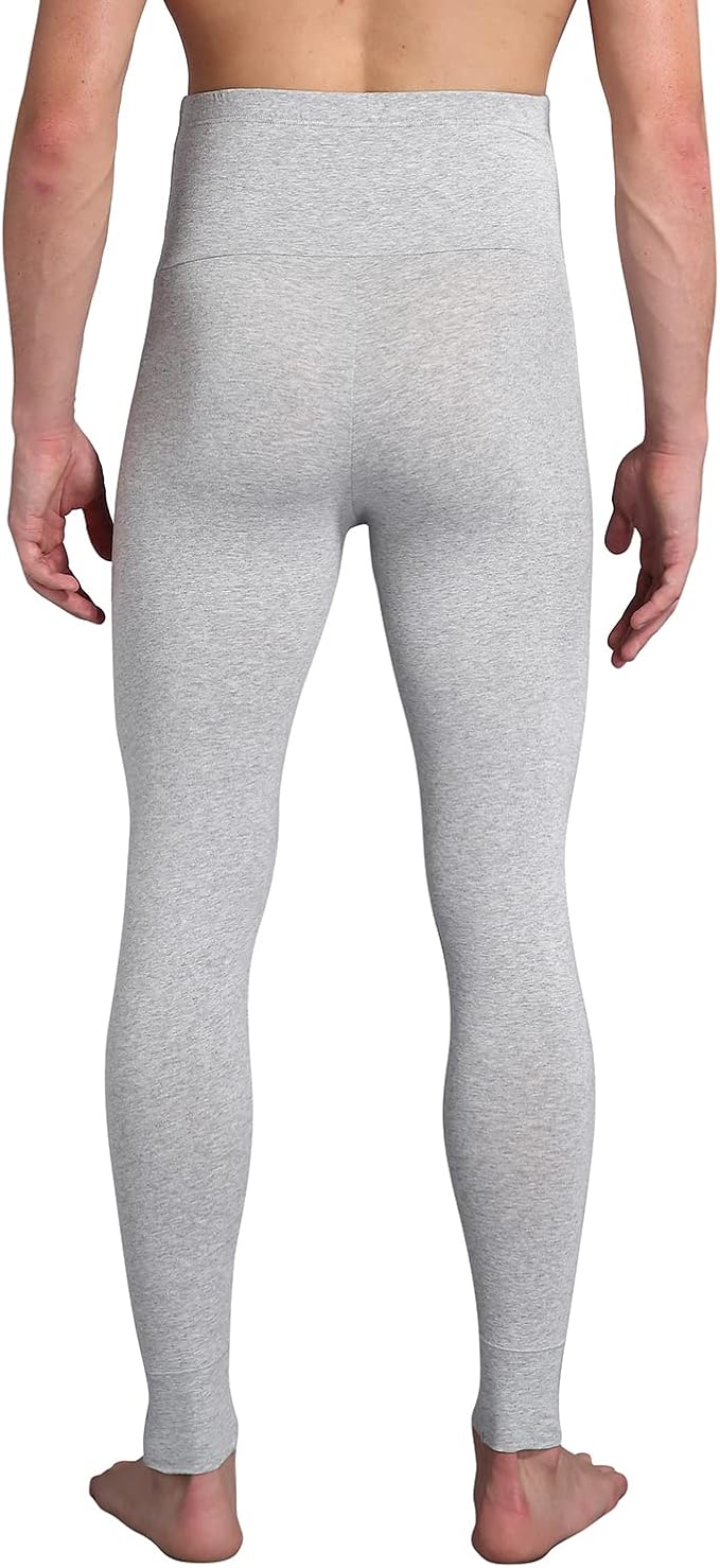 Ouruikia Men's Thermal Underwear Bottoms High Waist Thermal Pants Keep Warm Long Johns Pants