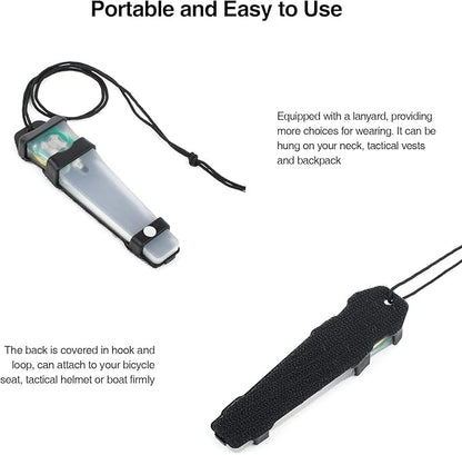 Personal Identification Marker - Tactical Helmet Light, Portable Survival Signal Light for Hiking, Boating, Cycling, Fishing