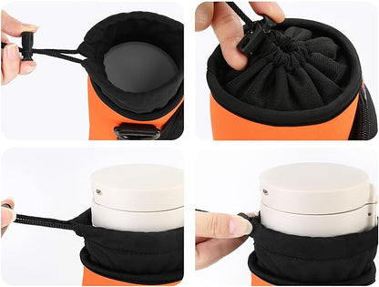 Nuovoware Water Bottle Carrier Bag,25oz/40oz/64oz Bottle Pouch Holder,Adjustable Shoulder Hand Strap 2 Pocket Sling Neoprene Sleeve Sports Accessories for Hiking Travelling Camping