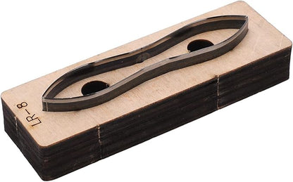 Hyuduo Leather Metal Cutting Die, Alloy Steel and Birch Construction, for DIY Crafts, Wallets, Belts, Compatible with Multiple Materials