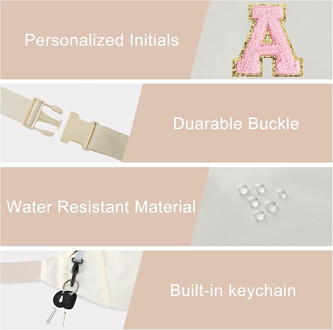 MAXTOP Large Crossbody Fanny Pack with 4-Zipper Pockets,Gifts for Enjoy Sports Festival Workout Traveling Running Casual Hands-Free Wallets Waist Pack Phone Bag Carrying All Phones