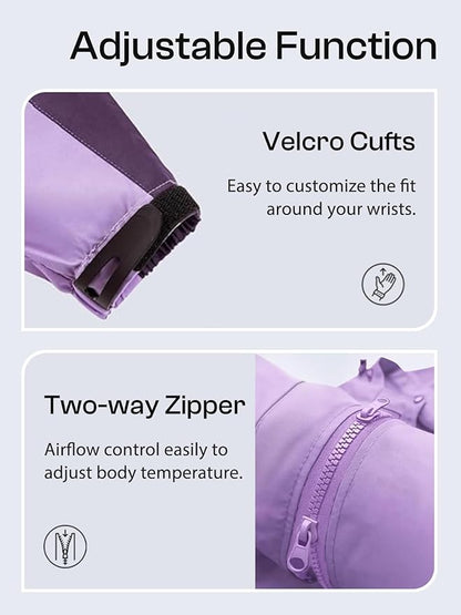 Womens Waterproof Rain jacket Lightweight Active Outdoor Raincoat with Removable Hood