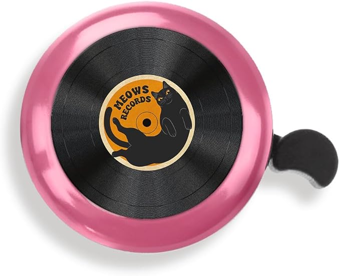 WIRESTER Pink Aluminum Round Bike Bell, Classic Ring Bicycle Bell, Bike Accessories Bell Ring for Adults Kids Girls Boys