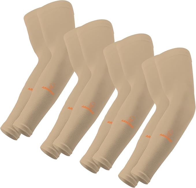 ARMORAY Arm Sleeves for Men or Women - Tattoo Cover Up - Cooling Sports Sleeve for Basketball Golf Football