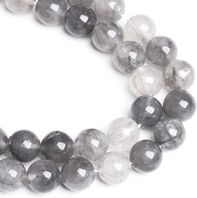 4MM 86PCS Natural Stone Cloudy Quartz Crystal Beads for Jewelry Making DIY Bracelet 1 Strand