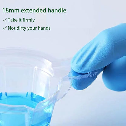 HOINCO Mixing Cup 100PCS,40ml Disposable Plastic Resin Mixing Cups Multipurpose Dispensing Cup for Mixing Paint, Epoxy, Resin Crafts DIY (Clear),Come with 20 PCS Wood Craft Sticks