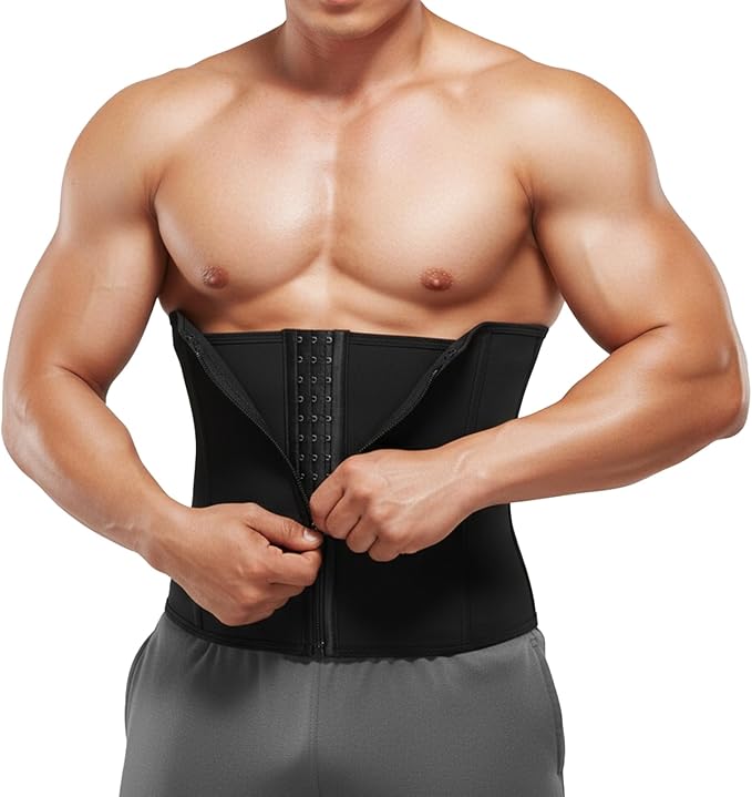 Waist Trainer for Men mens Shapewear Waist Trimmer for Men Corset Sweat Body Shaper Girdle Tummy Control Stomach Wrap