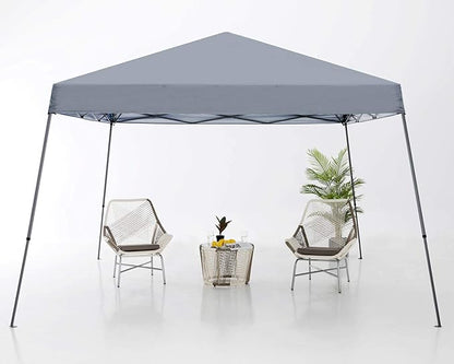 ABCCANOPY Stable Pop up Outdoor Canopy Tent 10 x 10 ft Base / 8 x 8 ft Top, Gray
