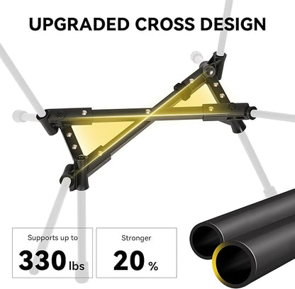 TOBTOS Ultralight Camping Chair, Portable Folding Backpacking Chair, Compact Camping Chair with Carry Bag for Outdoor Camp Hiking Backpack Beach Travel (Black)