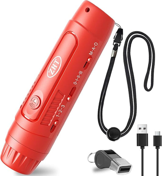 ZHT Electronic Whistle for Coaches, Referees, Teachers - 3 Tones & 3 High Volume, Handheld Whistles with Lanyard - Sports Whistle for Volleyball Soccer, Outdoor Camping, Emergency Safety