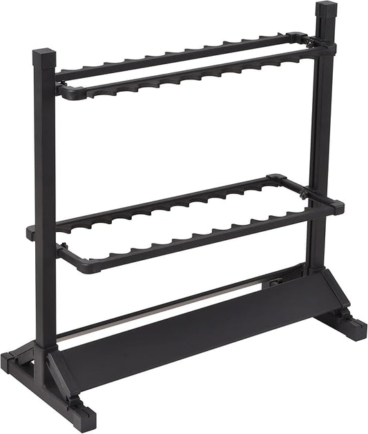 JOYWAVE Fishing Rod Holders,Aluminium Fishing Pole Holders,Portable Fishing Rod Rack,Holds Up to 24 Rods,Portable Wheels