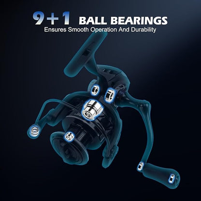 Goture Fishing Rod and Reel Combo,Fishing Pole,Telescopic Fishing Rod Kit with Spinning Reel, Telescopic Fishing Pole with Carrier Bag for Freshwater Saltwater for Men Women