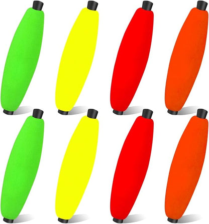 YOTO Peg Floats for Catfish Crappie,Foam Cigar Slip Fishing Corks Bobbers for Santee Rig