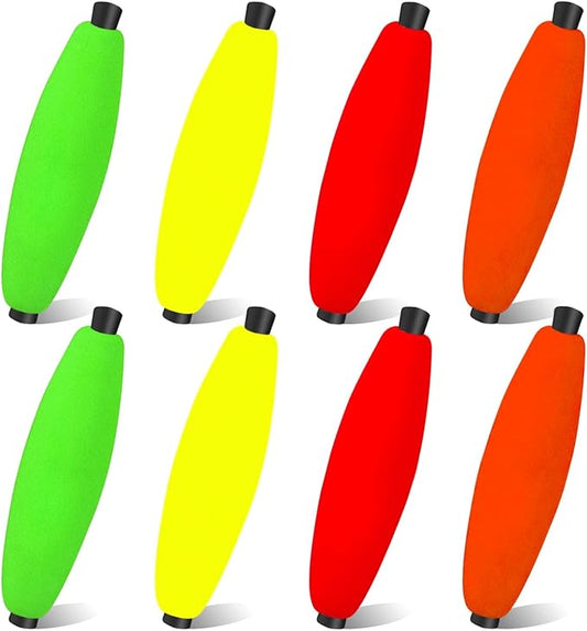 YOTO Peg Floats for Catfish Crappie,Foam Cigar Slip Fishing Corks Bobbers for Santee Rig