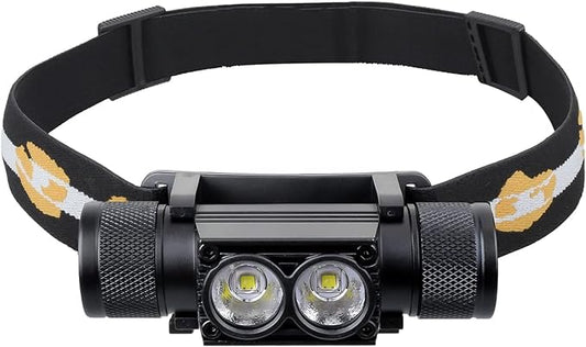 sofirn Headlamp, 1200 Lumen Rechargeable Head Lamp with Bright SST40 LED, Waterproof, for Kids and Adults, for Camping, Running, Hiking, Emergency, Outdoor, Hard Hat