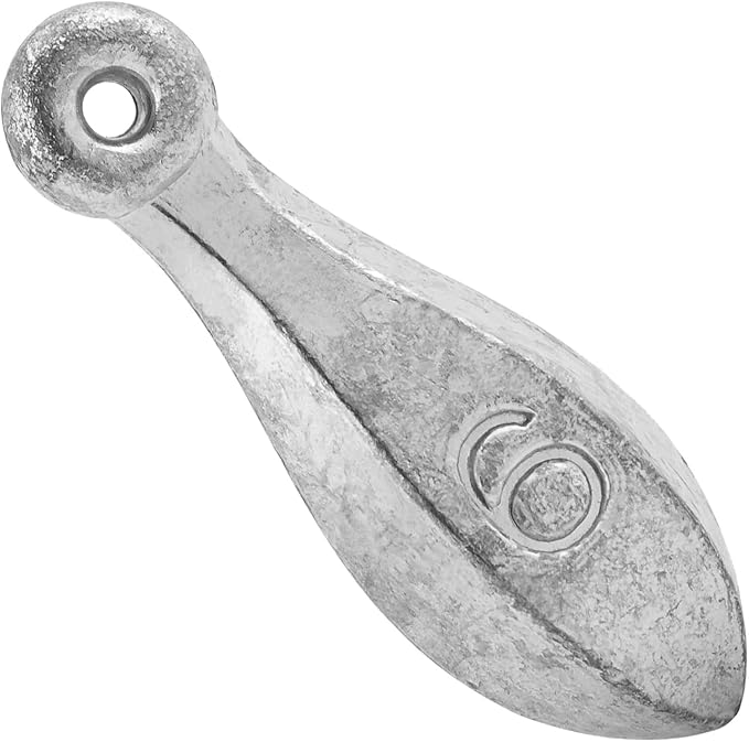 Dr.Fish Bank Sinkers Lead Fishing Weights, 1-32oz/2LB, Freshwater Catfishing Weights River Channel Surf Fishing Saltwater