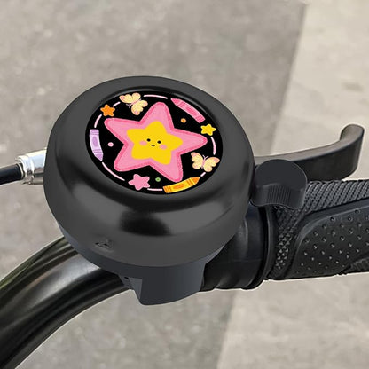 MZELQ Bicycle Bell Cute Clear Sound Adjustable Size Aluminum Bike Accessories Bell Ring for Girls Women Kids Adults