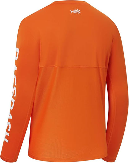 BASSDASH Fishing T Shirts for Men UV Sun Protection UPF 50+ Long Sleeve Tee T-Shirt