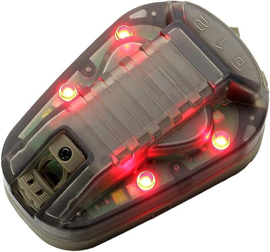 Tactical Helmet Signal Light with LED and IR/Strobe FunctionOutdoor Sports Survival Signal Light