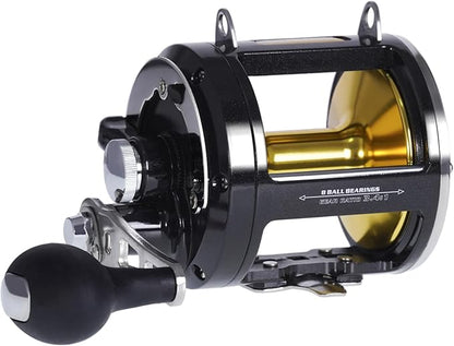 Deep Sea Fishing Reels 44-66Lb Max Drag for Saltwater or Freshwater Ocean Conventional Reel Saltwater Fishing Reel for Tuna Sailfish Swordfish