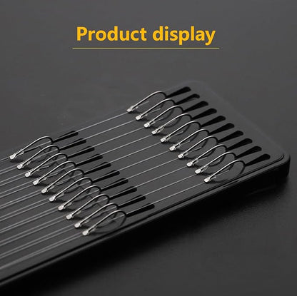 AMHDV Tiny Fishing Hooks with Line, Small Fishing Hook and Leader (Pack of 20)