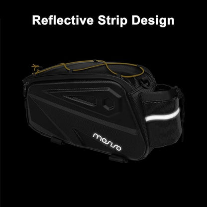 MOSISO Bike Rack Bag, Waterproof Bike Rear Rack Handbag Bicycle Trunk Bag, 14L EVA Mountain Bicycle Rear Seat Storage Saddle Pouch Cycling Luggage Pouch with Shoulder Strap, Yellow