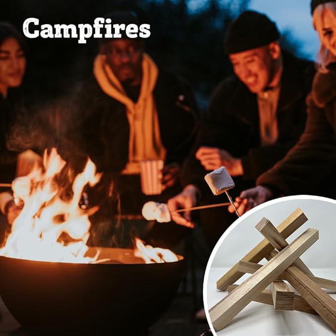 Premium Kiln Dried Wood Kindling for Pizza Ovens, Tabletop Fire Pits & Campfires