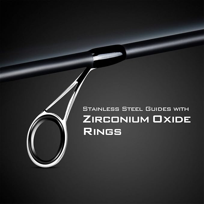 KastKing Crixus Fishing Rod and Reel Combo, High Performance Spinning & Baitcaster Combo, IM6 Graphite 2Pc Blanks, Zirconium Oxide Rings, SuperPolymer Handle, Lightweight Reel with Aluminum Spool