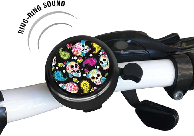 WIRESTER Cute Aluminum Round Bike Bell, Classic Ring Bicycle Bell, Bike Accessories Bell Ring for Adults Kids Girls Boys (Black, Red, Blue, Purple)