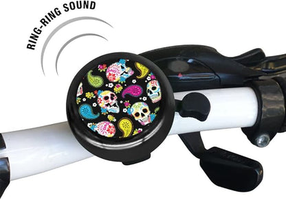 WIRESTER Cute Aluminum Round Bike Bell, Classic Ring Bicycle Bell, Bike Accessories Bell Ring for Adults Kids Girls Boys (Black, Red, Blue, Purple)