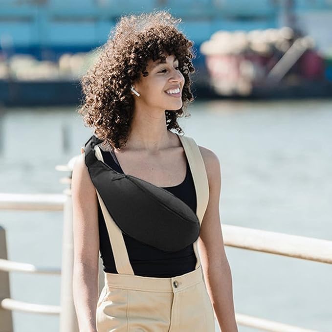 DAITET Crossbody Fanny Pack for Men&Women,Large Waist Bag & Hip Bum Bag with Adjustable Strap for Outdoors Workout Traveling Casual Running Hiking Cycling