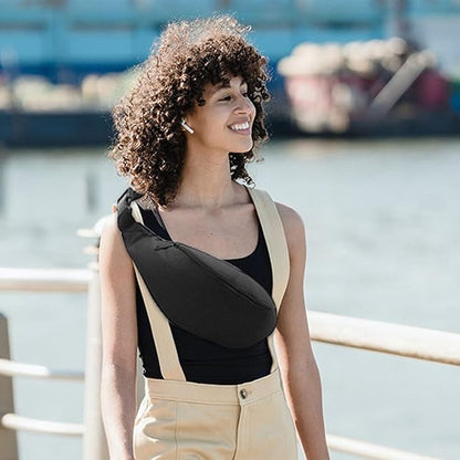 DAITET Crossbody Fanny Pack for Men&Women,Large Waist Bag & Hip Bum Bag with Adjustable Strap for Outdoors Workout Traveling Casual Running Hiking Cycling