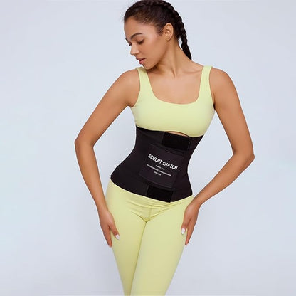 Hourglass Waist Trainer for Women – Adjustable Sweat Band for Stomach, Tummy Control & Workout Waist Trimmer