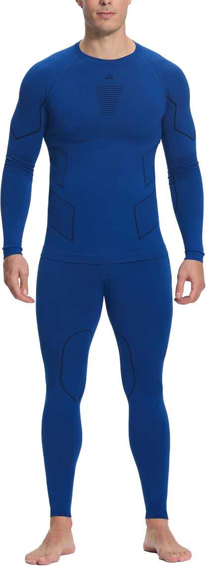 Pioneer Camp Thermal Underwear for Men Long Johns Quick Drying Top and Bottom Set Warm Base Layer Mens Cold Weather Skiing
