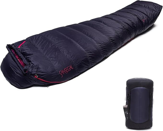 Ultralight Mummy Down Sleeping Bag 650 Fill Power Duck Down Suits for 32 Degree F for Camping Hiking Backpacking